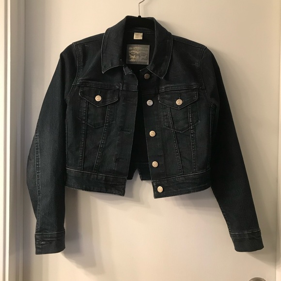 Levi’s Cropped Removable Fur Collar Jacket - Picture 3 of 8